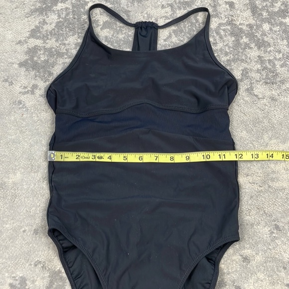 New Sweaty Betty Aqua Xtra Life One Piece Swimsuit Black Cut Out Back Sz S - Picture 7 of 11